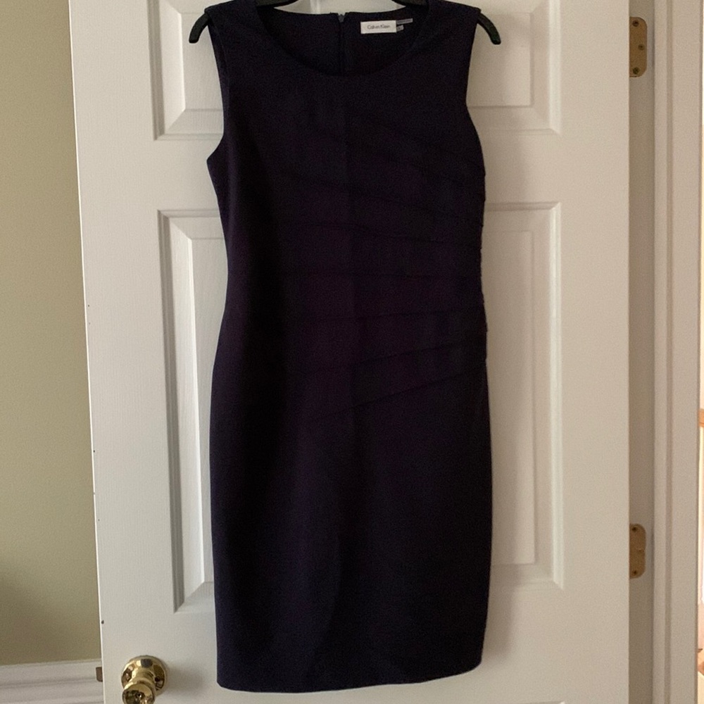 Beautiful navy blue Calvin Klein sleeveless dress